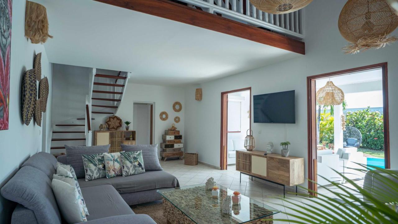 Villa Nomilou Beach Avec Acces Direct Plage Saint-Francois  Exteriör bild