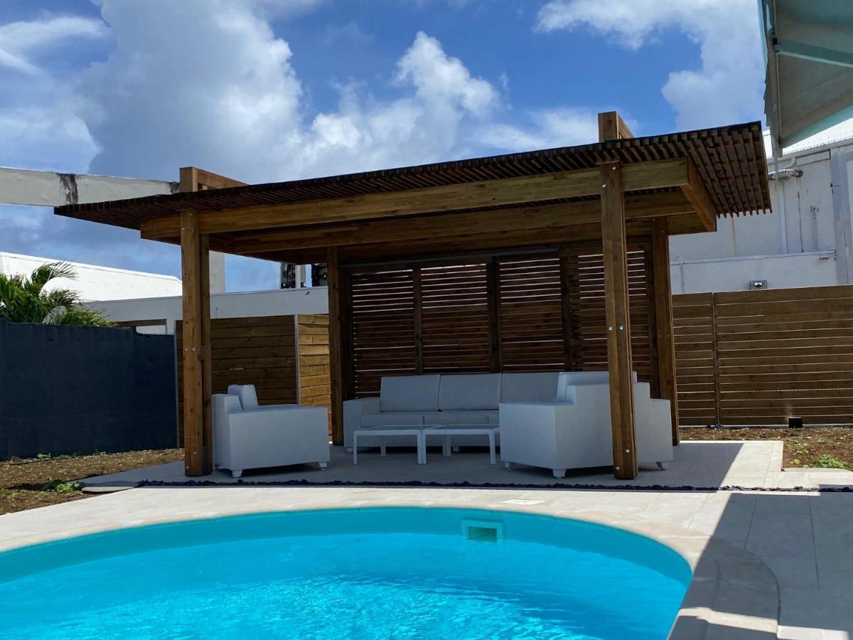 Villa Nomilou Beach Avec Acces Direct Plage Saint-Francois  Exteriör bild