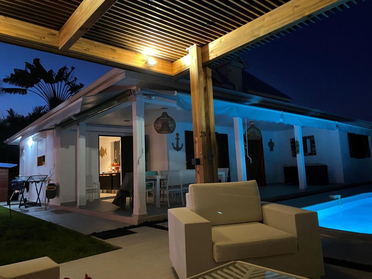 Villa Nomilou Beach Avec Acces Direct Plage Saint-Francois  Exteriör bild