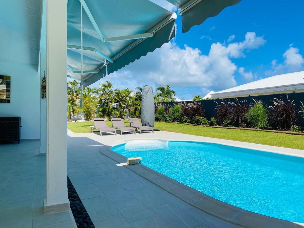 Villa Nomilou Beach Avec Acces Direct Plage Saint-Francois  Exteriör bild