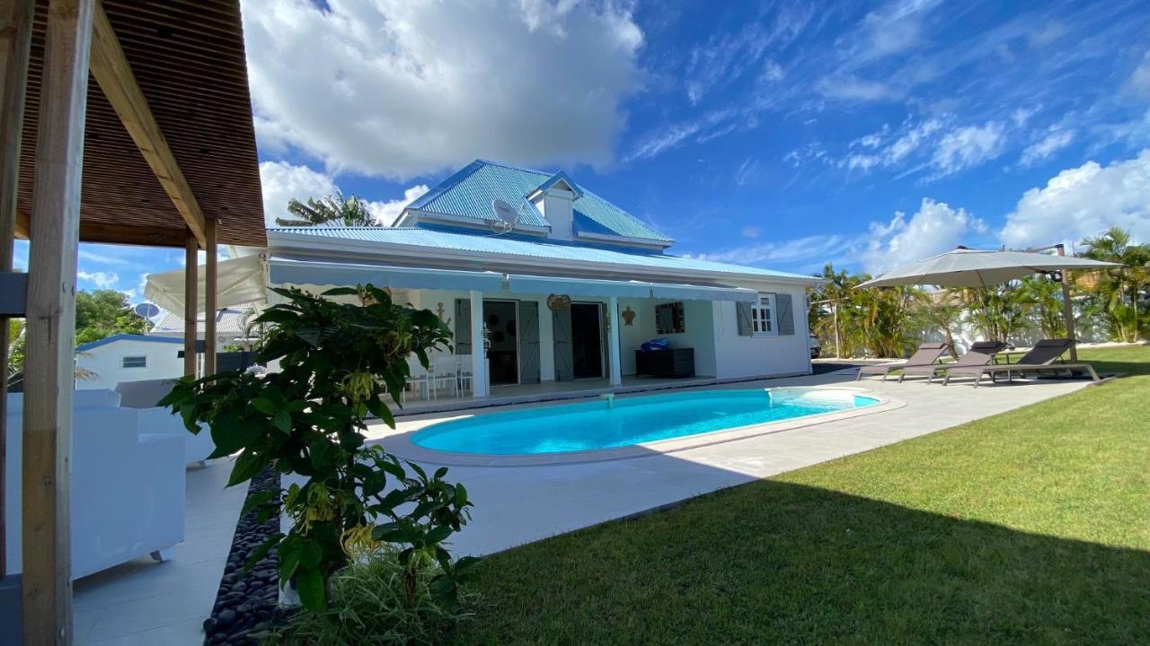 Villa Nomilou Beach Avec Acces Direct Plage Saint-Francois  Exteriör bild